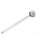 Drinking Straw Spoon Stainless Steel Mixing Spoon, Cocktail Spoon